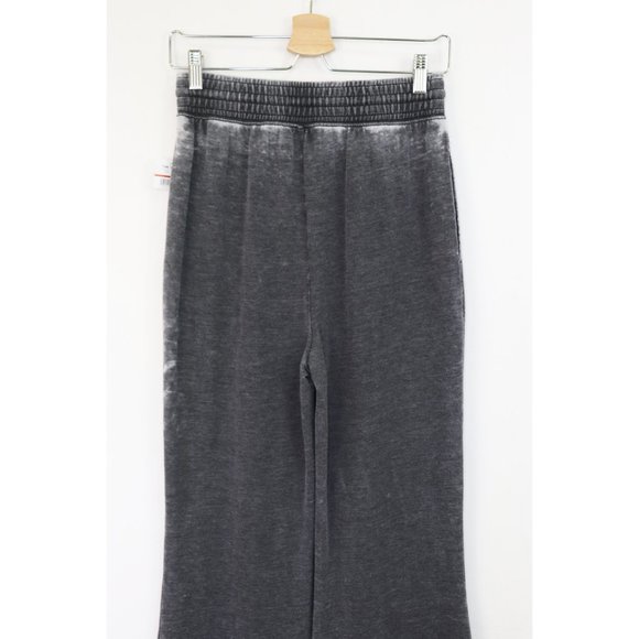 NWT Free People Cozy Cool Girl Lounge Pants Flared Wide Leg Sweatpants Black XS - Picture 9 of 9